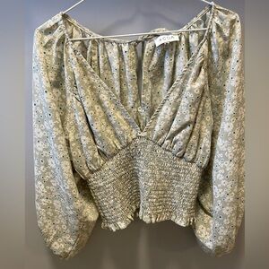 ACOA Crop Blouse Daisy Pattern